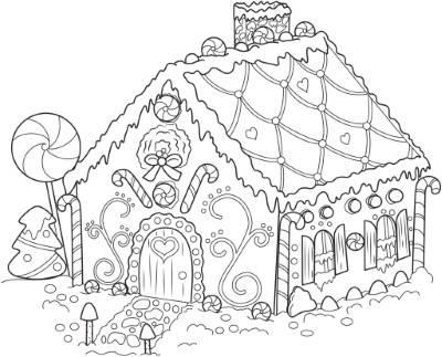 Gingerbread-House-Coloring-Pages (kids)