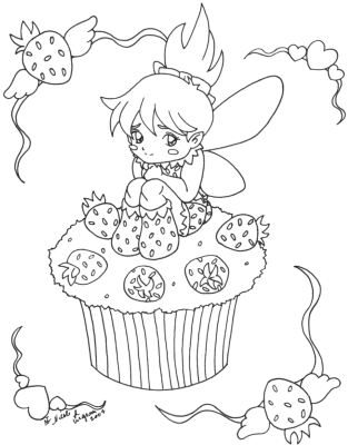 Strawberry-Cake-Fairy-Coloring-Page (kids)