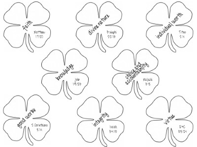 Four-Leaf-Clover-Coloring-Pictures-Free (kids)