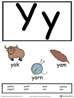 Alphabet-Flashcards-For-Preschooler-Letter-Y-Color