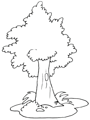 Simple-Tree-Coloring-Page (kids)