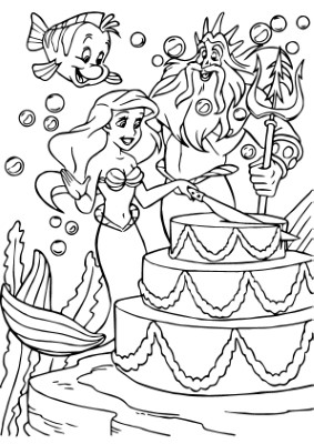 Little-Mermaid-Party-Coloring-Page (kids)