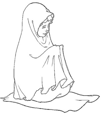 Sitting-in-Prayer-Ramadan-Coloring-Page (kids)
