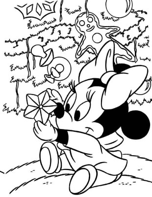 Baby-Minnie-Christmas-Coloring-Page (kids)