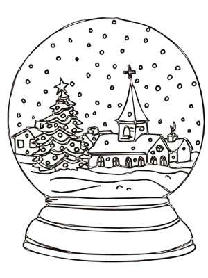 Snowy-Town-Snowglobe-Coloring-Page (kids)