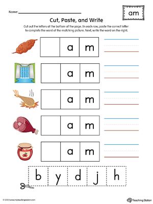 AM-Word-Family-Picture-Match-Cut-and-Paste-Printable-PDF