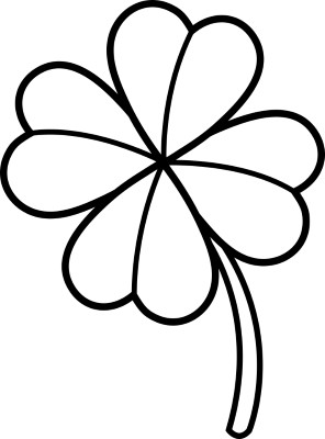 Easy-Four-Leaf-Clover-Coloring-Pages (1) (kids)