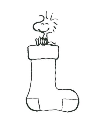 Woodstock-in-Christmas-Stocking-Coloring-Page (kids)