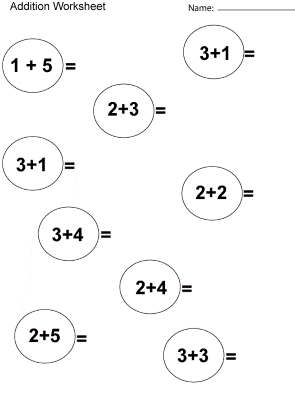 1st-Grade-Addition-Worksheet (kids)