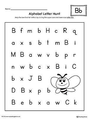 Alphabet-Letter-Hunt-Letter-B-Worksheet