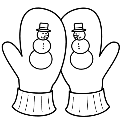 Winter-Snowman-Gloves-Coloring-Page (kids)