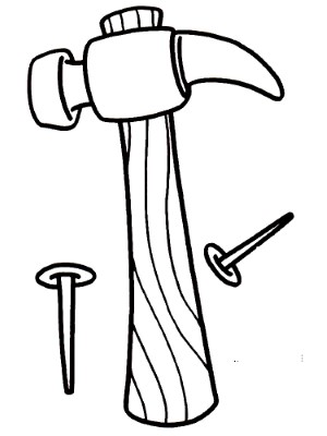Hammer-and-Nails-Coloring-Page (kids)