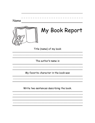 2nd-Grade-Book-Report-Writing-Worksheet (kids)