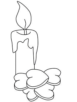 Candle-and-Hearts-Coloring-Page (kids)