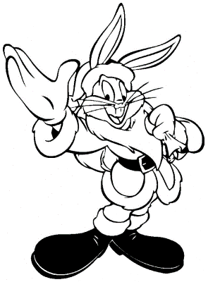 Bugs-Bunny-Dressed-as-Santa-Coloring-Page (kids)