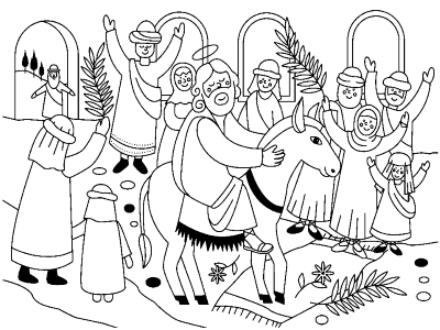 Palms-Sunday-Jesus-Returns-Coloring-Page (kids)