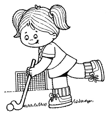 Girl-Field-Hockey-Coloring-Page (kids)