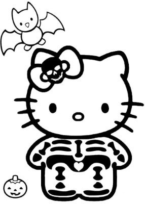 Hello-Kitty-Halloween-Costume-Coloring-Page (kids)