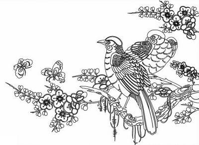 Spring-Birds-in-April-Coloring-Page (kids)