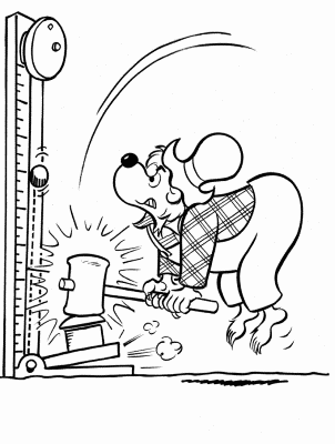 Papa-Rings-Bell-Berenstain-Bears-Coloring-Page (kids)