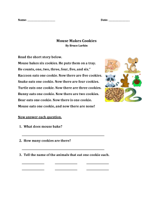 1st-Grade-English-Story-Worksheet (kids)