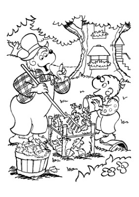 Papa-Berenstain-Bear-Coloring-Page (kids)