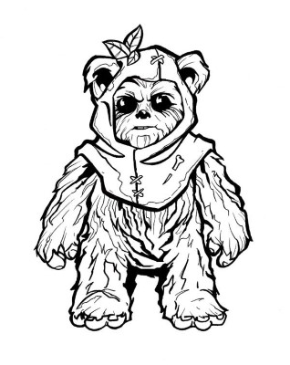 Star-Wars-Ewok-Coloring-Page (kids)