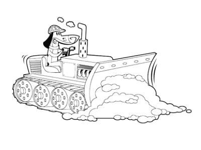 Cartoon-Character-Snow-Shoveling-Coloring-Page (kids)