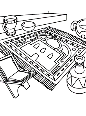 Prayer-Room-Ramadan-Coloring-Page (kids)