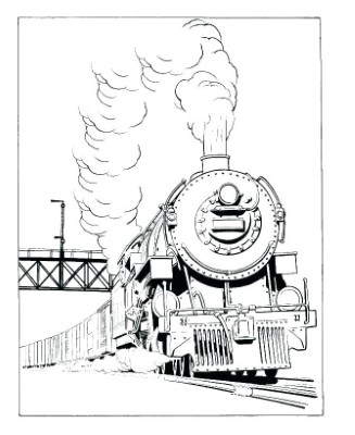 Beautiful-Polar-Express-Coloring-Page (kids)