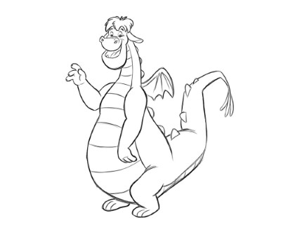 Hello-Elliot-Petes-Dragon-Coloring-Page (kids)