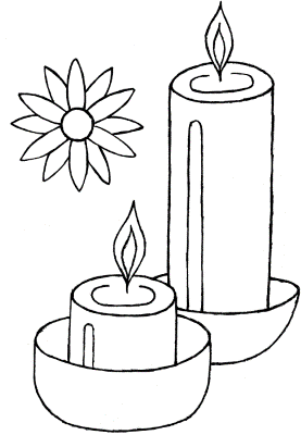 Two-Candles-Coloring-Page (kids)