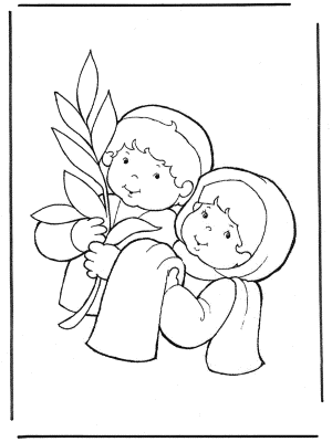 Children-Palm-Sunday-Coloring-Page (kids)