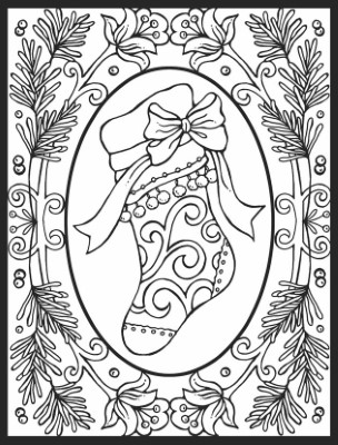 Detailed-Christmas-Stocking-Coloring-Pages (kids)