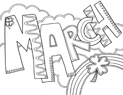 March-Coloring-Pages (kids)
