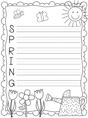 Spring-Writing-Worksheet (kids)