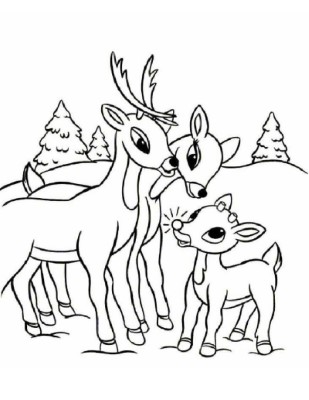 Rudolph-Coloring-Pages (kids)