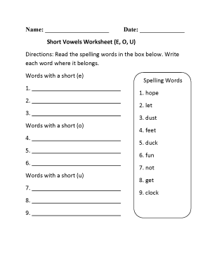 2nd-Grade-English-Short-Vowels-Worksheet (kids)