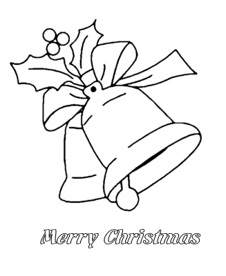 Merry-Christmas-Bells-Coloring-Page (kids)