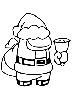 Santa-Ringing-Bell-Coloring-Page (kids)