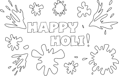 Happy-Holi-Coloring-Page (kids)