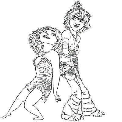 Eep-and-Guy-Croods-Coloring-Page (kids)