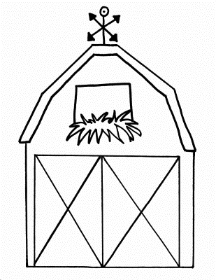 Easy-Barn-Coloring-Page (kids)
