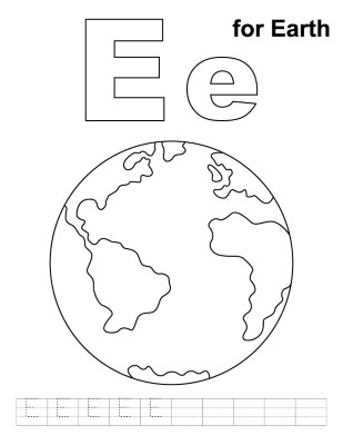 E-for-Earth-Writing-Worksheet (kids)