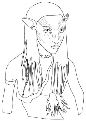 Avatar-Character-Coloring-Page (kids)