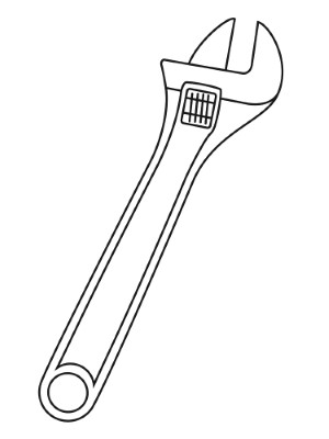 Adjustble-Wrench-Coloring-Page (kids)