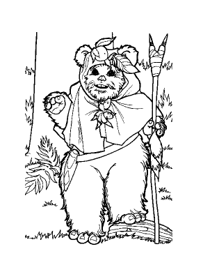 Cute-Furry-Ewok-Coloring-Page (kids)