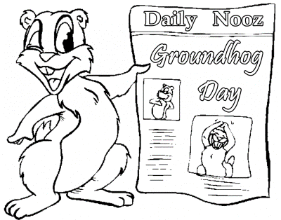 Groundhog-Day-News-Coloring-Page (kids)