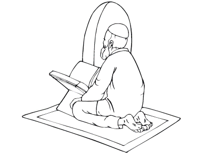 Ramadan-Prayer-Quran-Coloring-Page (kids)