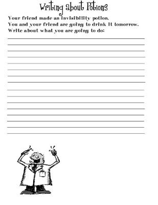 2nd-Grade-Writing-About-Potions-Worksheet (kids)